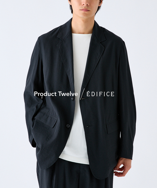 Product Twelve（プロダクトトゥエルブ）の「EDIFICE by Product Twelve リファインドジャケット（テーラードジャケット・メンズ・ブラック/ブラウン・LARGE/MEDIUM）」の11枚目の写真