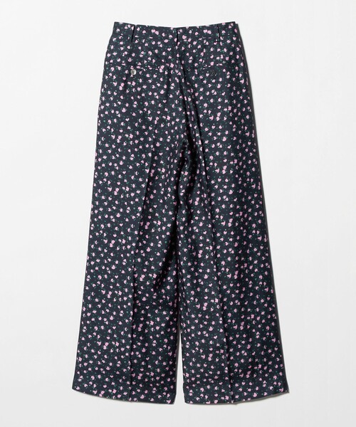 H BEAUTY&YOUTH UNITED ARROWS(エイチビューティーアンドユースユナイテッドアローズ)の「<H>レーヨンシルク プリント タックトラウザーズ(その他パンツ・レディース・ブラック/ネイビー・S/M)」の15枚目の写真