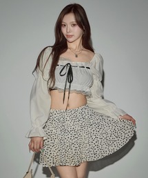 Puff-sleeve Chiffon Blouse / パフスリーブシフォンブラウス