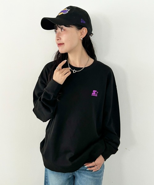 STARTER(スターター)の「【WEB限定 別注】STARTER(スターター)/ワンポイント 刺繍 クルーネック スウェット(スウェット・レディース・ブラック/グレー/アイボリー・FREE)」の21枚目の写真