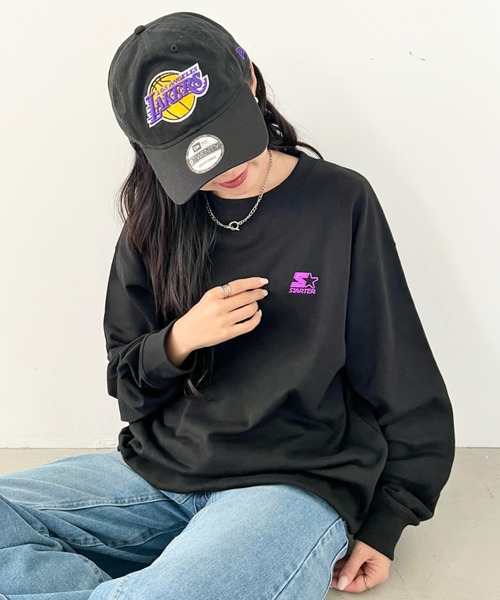 STARTER(スターター)の「【WEB限定 別注】STARTER(スターター)/ワンポイント 刺繍 クルーネック スウェット(スウェット・レディース・ブラック/グレー/アイボリー・FREE)」の22枚目の写真