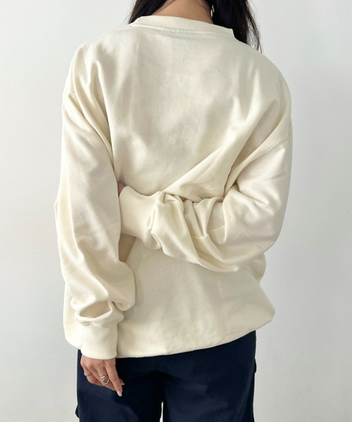 STARTER(スターター)の「【WEB限定 別注】STARTER(スターター)/ワンポイント 刺繍 クルーネック スウェット(スウェット・レディース・ブラック/グレー/アイボリー・FREE)」の15枚目の写真