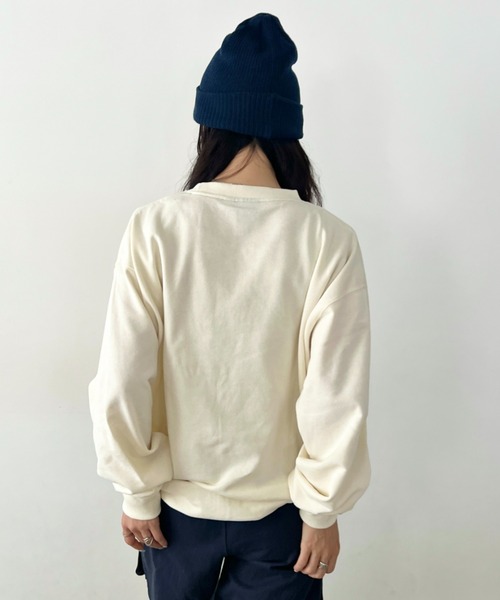 STARTER(スターター)の「【WEB限定 別注】STARTER(スターター)/ワンポイント 刺繍 クルーネック スウェット(スウェット・レディース・ブラック/グレー/アイボリー・FREE)」の14枚目の写真