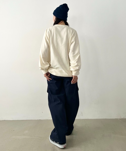 STARTER(スターター)の「【WEB限定 別注】STARTER(スターター)/ワンポイント 刺繍 クルーネック スウェット(スウェット・レディース・ブラック/グレー/アイボリー・FREE)」の16枚目の写真