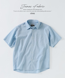 JOURNAL STANDARD relume | JAMES FABRIC コットンリネン ストライプ 半袖シャツ(シャツ/ブラウス)