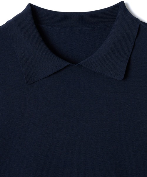 mic by Olu.(ミックバイオルドット)の「< ZOZOTOWN限定 >フリルペプラムポロニット(Tシャツ/カットソー・レディース・アイボリー/ネイビー・FREE)」の14枚目の写真