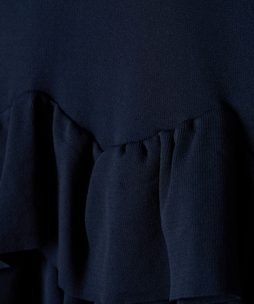 mic by Olu.(ミックバイオルドット)の「< ZOZOTOWN限定 >フリルペプラムポロニット(Tシャツ/カットソー・レディース・アイボリー/ネイビー・FREE)」の17枚目の写真