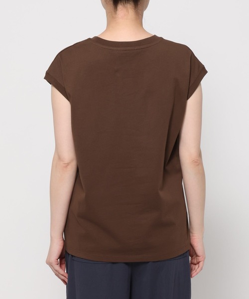 GLOBAL WORK(グローバルワーク)の「冷感コットンプリントノースリーブ/636808(Tシャツ/カットソー・レディース・レッド/ダークブラウン/ホワイト/ブラック・LARGE/MEDIUM)」の13枚目の写真