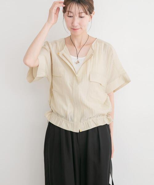 ITEMS URBANRESEARCH(アイテムズ アーバンリサーチ)の「ヨウリュウドルマンブルゾン(ブルゾン・レディース・ベージュ/ブラック/ブルー系その他・FREE)」の2枚目の写真