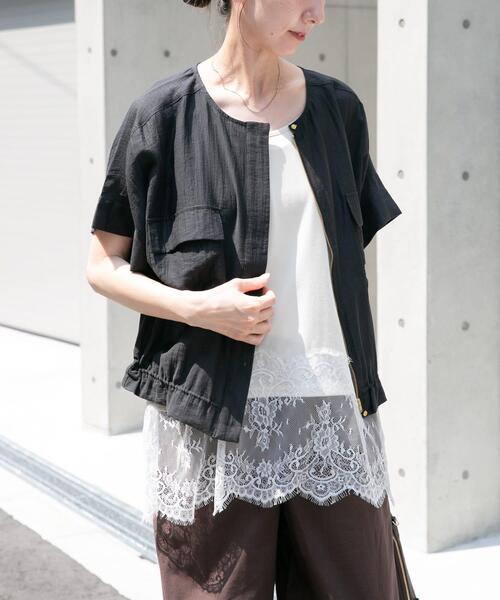 ITEMS URBANRESEARCH(アイテムズ アーバンリサーチ)の「ヨウリュウドルマンブルゾン(ブルゾン・レディース・ベージュ/ブラック/ブルー系その他・FREE)」の4枚目の写真