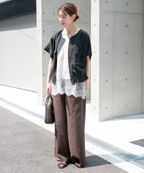 ITEMS URBANRESEARCH(アイテムズ アーバンリサーチ)の「ヨウリュウドルマンブルゾン(ブルゾン・レディース・ベージュ/ブラック/ブルー系その他・FREE)」の9枚目の写真