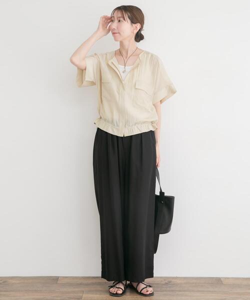 ITEMS URBANRESEARCH(アイテムズ アーバンリサーチ)の「ヨウリュウドルマンブルゾン(ブルゾン・レディース・ベージュ/ブラック/ブルー系その他・FREE)」の16枚目の写真
