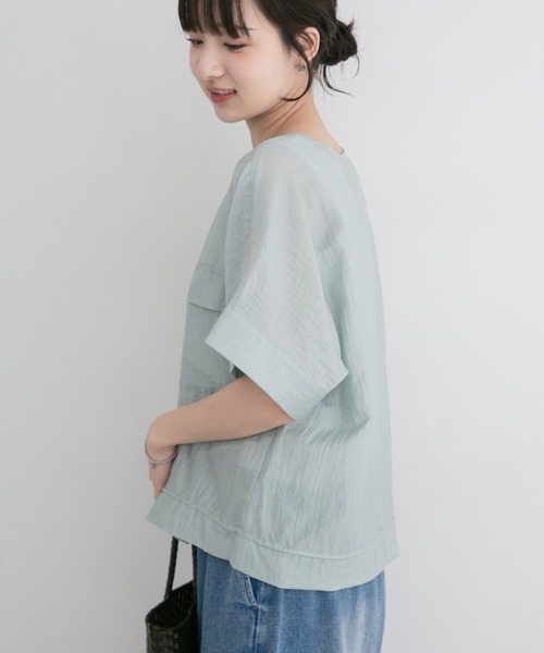ITEMS URBANRESEARCH（アイテムズ アーバンリサーチ）の「ヨウリュウドルマンブルゾン（その他アウター・レディース・ベージュ/ブラック/ブルー系その他・FREE）」の22枚目の写真