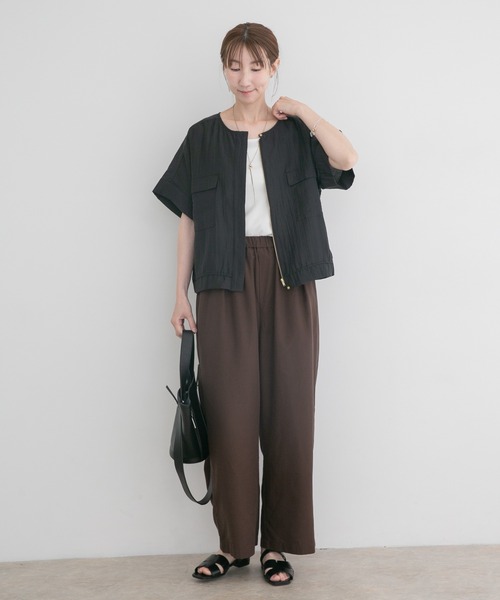 ITEMS URBANRESEARCH（アイテムズ アーバンリサーチ）の「ヨウリュウドルマンブルゾン（その他アウター・レディース・ベージュ/ブラック/ブルー系その他・FREE）」の11枚目の写真