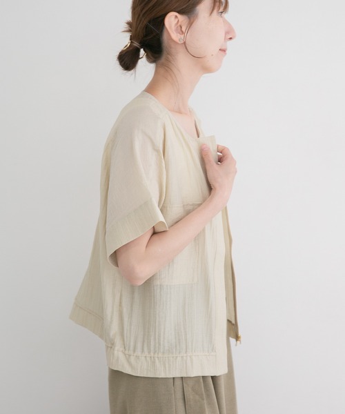 ITEMS URBANRESEARCH（アイテムズ アーバンリサーチ）の「ヨウリュウドルマンブルゾン（その他アウター・レディース・ベージュ/ブラック/ブルー系その他・FREE）」の15枚目の写真
