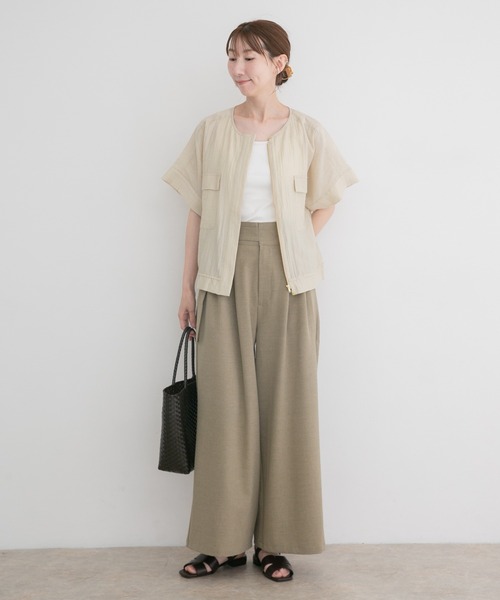 ITEMS URBANRESEARCH（アイテムズ アーバンリサーチ）の「ヨウリュウドルマンブルゾン（その他アウター・レディース・ベージュ/ブラック/ブルー系その他・FREE）」の17枚目の写真