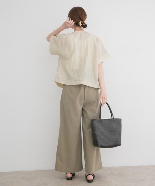 ITEMS URBANRESEARCH（アイテムズ アーバンリサーチ）の「ヨウリュウドルマンブルゾン（その他アウター・レディース・ベージュ/ブラック/ブルー系その他・FREE）」の18枚目の写真