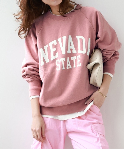 JOURNAL STANDARD relume(ジャーナルスタンダード レリューム)の「《WEB限定追加3》NEVADAロゴスウェット(スウェット・レディース・ピンク・FREE)」の5枚目の写真
