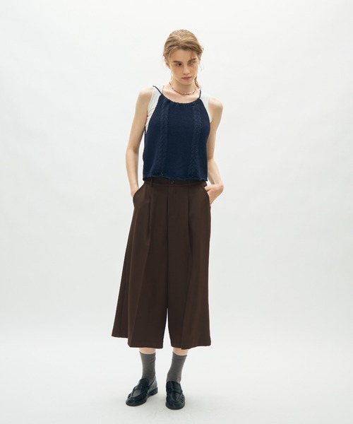 full/fill.(フルフィル)の「back ribbon halter knit top / バックリボンホルターニットトップ(ニット/セーター・レディース・ネイビー/アイボリー・FREE)」の17枚目の写真