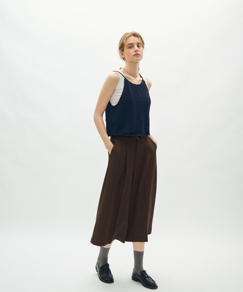 full/fill.(フルフィル)の「back ribbon halter knit top / バックリボンホルターニットトップ(ニット/セーター・レディース・ネイビー/アイボリー・FREE)」の18枚目の写真
