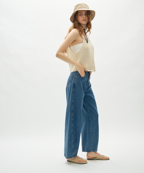 full/fill.(フルフィル)の「back ribbon halter knit top / バックリボンホルターニットトップ(ニット/セーター・レディース・ネイビー/アイボリー・FREE)」の10枚目の写真