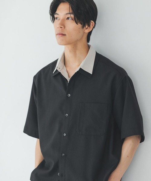 GLOBAL WORK(グローバルワーク)の「リネンブレンドシャツ/半袖/732032(シャツ/ブラウス・メンズ・ブラック/ダークブラウン・LARGE/X-LARGE/SMALL/MEDIUM)」の11枚目の写真