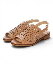 BARCLAY（バークレー） カットワークレザーカバードサンダル