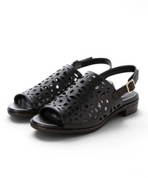 BARCLAY(バークレー) カットワークレザーカバードサンダル