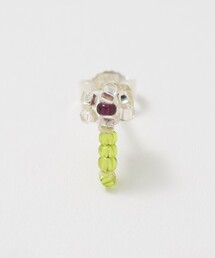 <Pura Utz>GREEN FLOWER EAR STICK/シングルピアス