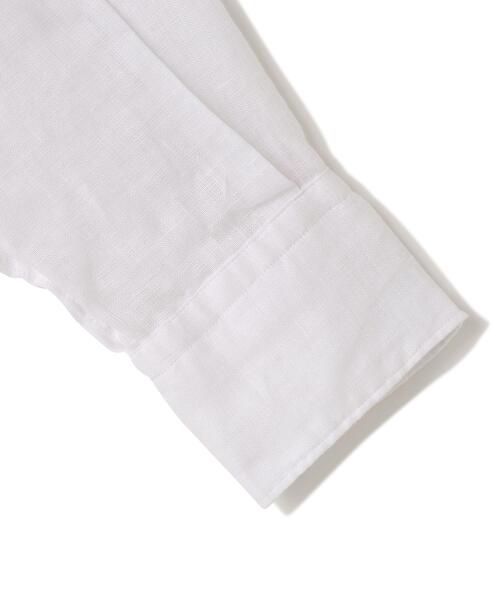 YLEVE(イレーヴ)の「YLEVE / LINEN BROADCLOTH SHIRT(シャツ/ブラウス・レディース・ベージュ/ホワイト・1/0)」の7枚目の写真