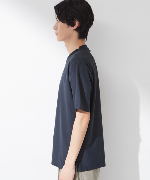 THE SHOP TK (ザ ショップ ティーケー )の「【吸水速乾/UVカット/接触冷感】ミニリップル半袖Tシャツ(Tシャツ/カットソー・メンズ・ライトグレー/オフホワイト/ネイビー・02/03/04)」の17枚目の写真