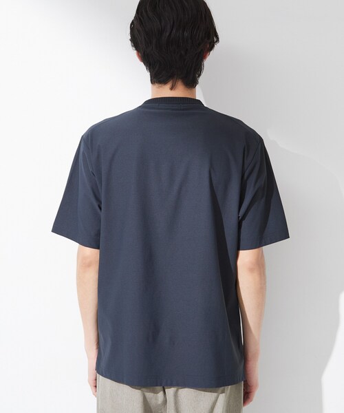 THE SHOP TK (ザ ショップ ティーケー )の「【吸水速乾/UVカット/接触冷感】ミニリップル半袖Tシャツ(Tシャツ/カットソー・メンズ・ライトグレー/オフホワイト/ネイビー・02/03/04)」の18枚目の写真