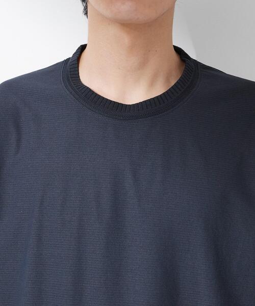 THE SHOP TK (ザ ショップ ティーケー )の「【吸水速乾/UVカット/接触冷感】ミニリップル半袖Tシャツ(Tシャツ/カットソー・メンズ・ライトグレー/オフホワイト/ネイビー・02/03/04)」の19枚目の写真