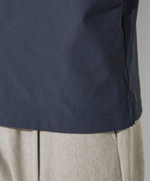 THE SHOP TK (ザ ショップ ティーケー )の「【吸水速乾/UVカット/接触冷感】ミニリップル半袖Tシャツ(Tシャツ/カットソー・メンズ・ライトグレー/オフホワイト/ネイビー・02/03/04)」の21枚目の写真