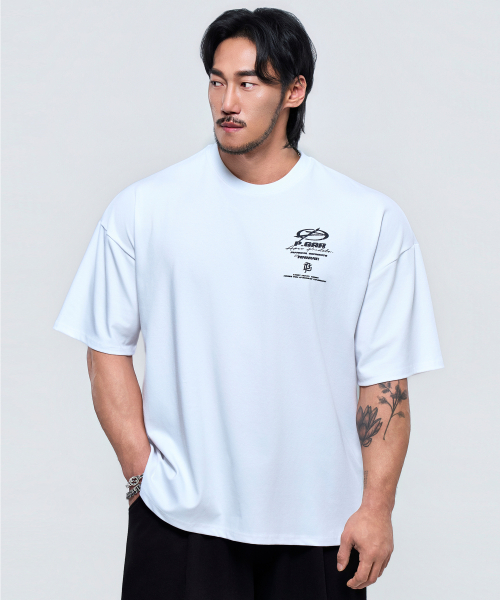 PHYSICAL GARMENTS（フィジカルガーメンツ）の「P2647 アーカイブクラックジャイアント半袖 [4COLOR]（Tシャツ/カットソー・メンズ・ブラック/ホワイト/チャコール/ダークグリーン・MEDIUM/LARGE/X-LARGE/XX-LARGE）」の20枚目の写真