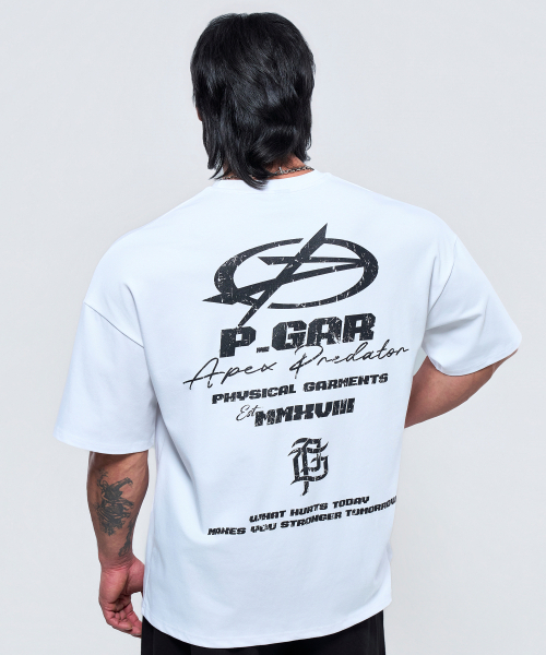 PHYSICAL GARMENTS（フィジカルガーメンツ）の「P2647 アーカイブクラックジャイアント半袖 [4COLOR]（Tシャツ/カットソー・メンズ・ブラック/ホワイト/チャコール/ダークグリーン・MEDIUM/LARGE/X-LARGE/XX-LARGE）」の21枚目の写真