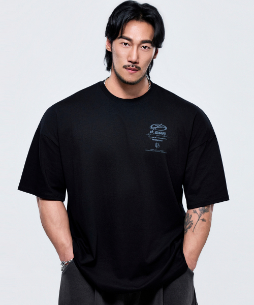 PHYSICAL GARMENTS（フィジカルガーメンツ）の「P2647 アーカイブクラックジャイアント半袖 [4COLOR]（Tシャツ/カットソー・メンズ・ブラック/ホワイト/チャコール/ダークグリーン・MEDIUM/LARGE/X-LARGE/XX-LARGE）」の7枚目の写真