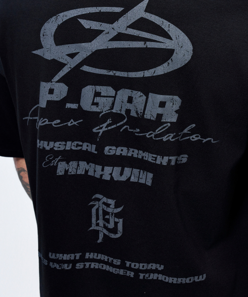 PHYSICAL GARMENTS（フィジカルガーメンツ）の「P2647 アーカイブクラックジャイアント半袖 [4COLOR]（Tシャツ/カットソー・メンズ・ブラック/ホワイト/チャコール/ダークグリーン・MEDIUM/LARGE/X-LARGE/XX-LARGE）」の9枚目の写真