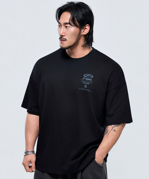 PHYSICAL GARMENTS（フィジカルガーメンツ）の「P2647 アーカイブクラックジャイアント半袖 [4COLOR]（Tシャツ/カットソー・メンズ・ブラック/ホワイト/チャコール/ダークグリーン・MEDIUM/LARGE/X-LARGE/XX-LARGE）」の14枚目の写真