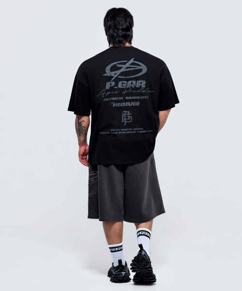 PHYSICAL GARMENTS（フィジカルガーメンツ）の「P2647 アーカイブクラックジャイアント半袖 [4COLOR]（Tシャツ/カットソー・メンズ・ブラック/ホワイト/チャコール/ダークグリーン・MEDIUM/LARGE/X-LARGE/XX-LARGE）」の19枚目の写真