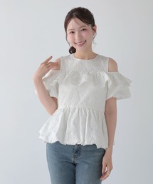 ぷっくりチェックティアードトップス（その他トップス）｜Fit more