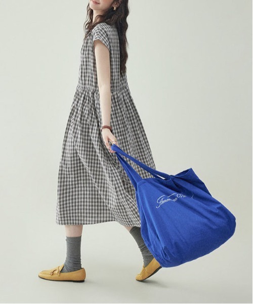 &soiree(アンドソワレ)の「ビックシルエットチェック柄ノースリーブワンピース(ワンピース・レディース・ブラック・X-LARGE/LARGE/MEDIUM)」の5枚目の写真