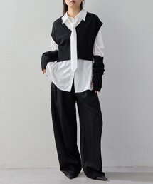 UNFORM | 【2026AW Debut】【UNFORM】アームウォーマー付きベスト(ニット/セーター)