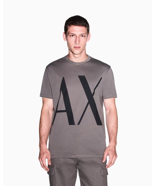 ARMANI EXCHANGE(アルマーニエクスチェンジ)の「【A|X アルマーニ エクスチェンジ】ボールドロゴ レギュラーフィット 半袖クルーネックTシャツ/REGULAR(Tシャツ/カットソー・メンズ・ブラック/グレイッシュベージュ・XX-LARGE/X-SMALL/X-LARGE/SMALL/MEDIUM/LARGE)」の2枚目の写真