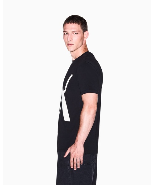 ARMANI EXCHANGE(アルマーニエクスチェンジ)の「【A|X アルマーニ エクスチェンジ】ボールドロゴ レギュラーフィット 半袖クルーネックTシャツ/REGULAR(Tシャツ/カットソー・メンズ・ブラック/グレイッシュベージュ・XX-LARGE/X-SMALL/X-LARGE/SMALL/MEDIUM/LARGE)」の3枚目の写真