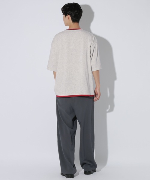 LAKOLE（ラコレ）の「フェイクヘンリーネックＴ / 869674（Tシャツ/カットソー・メンズ・ホワイト/ブラック/ネイビー・MEDIUM/LARGE）」の12枚目の写真