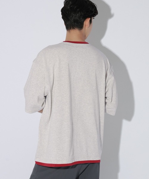 LAKOLE（ラコレ）の「フェイクヘンリーネックＴ / 869674（Tシャツ/カットソー・メンズ・ホワイト/ブラック/ネイビー・MEDIUM/LARGE）」の17枚目の写真