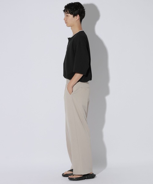 LAKOLE（ラコレ）の「フェイクヘンリーネックＴ / 869674（Tシャツ/カットソー・メンズ・ホワイト/ブラック/ネイビー・MEDIUM/LARGE）」の19枚目の写真