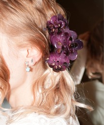 IMARI（イマリ）の「【 IMARI / イマリ 】 シアー フラワー オリエンタル ヘアクリップ（バレッタ/ヘアクリップ）」