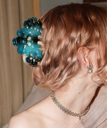 IMARI（イマリ）の「【 IMARI / イマリ 】 シアー フラワー オリエンタル ヘアクリップ（バレッタ/ヘアクリップ）」